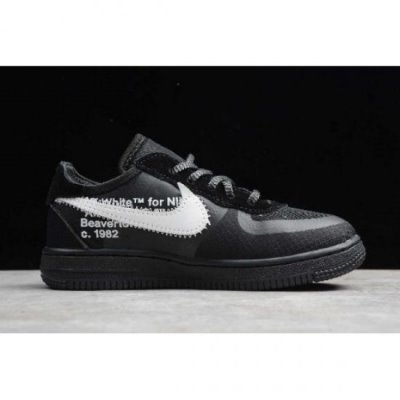 Nike Çocuk Air Force 1 Low Beyaz / Siyah Kaykay Ayakkabı Türkiye - 2XROLYTL